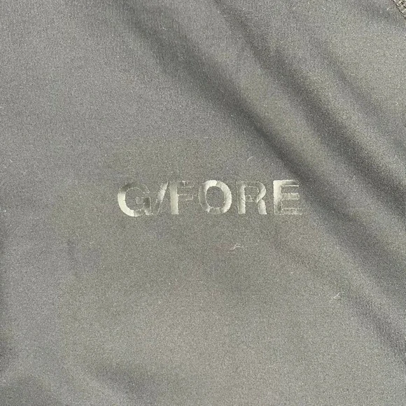 G/Fore Pullover Mens M‎ Black Quarter Zip Long Sleeve Golf Shirt 4G Logo Stretch